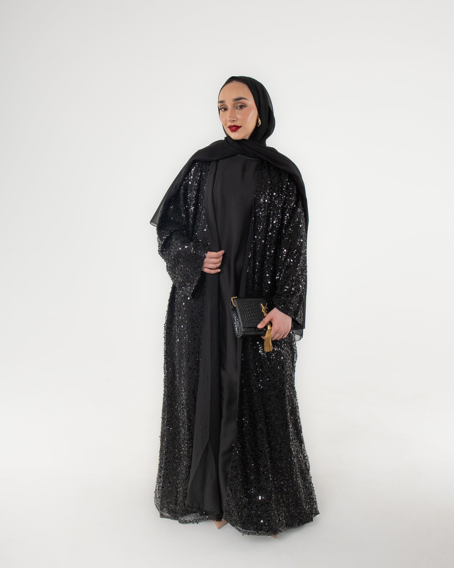 Pearl abaya - Black