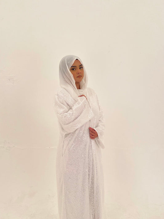 Abaya Perle - blanc ivoire