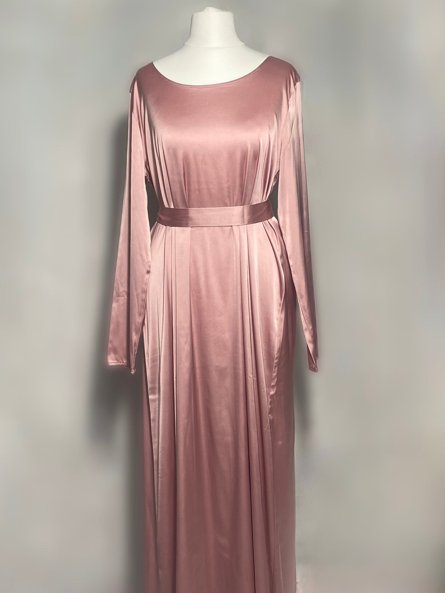 abaya perle - vieux rose